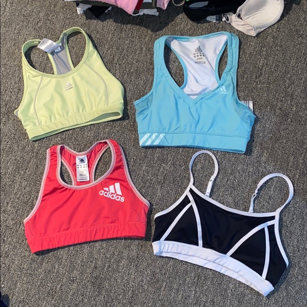 4 sports bras!